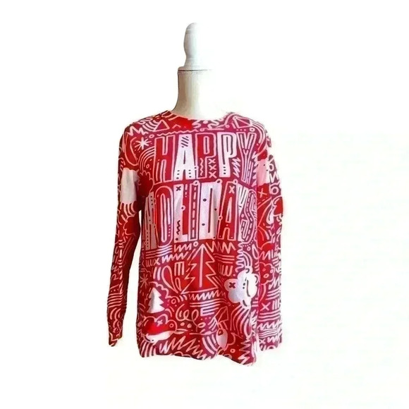Print All Over Me Holiday Shirt Size M - Picture 1 of 7